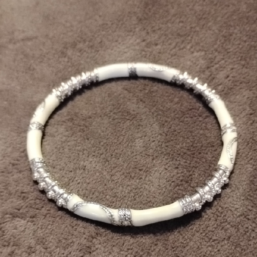 Enamel Bangle Bracelet